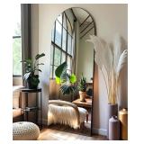 New Arched Full Length Floor Mirror Black