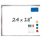 New Whiteboard Set - Dry Erase Board 24 x 18 in