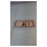 1935E Blue Seal Silver Certificate in Protective