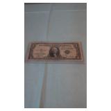 1935c Blue Seal Silver Certificate in Protective
