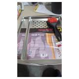 2 New Flawm Glo BBQ Grill Trays & Grill Brush