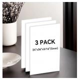New 3PACK White Foam Board 24x36ï¿½3/16 inches,5MM