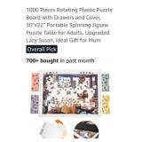(New) 1000 Piece Puzzle Board with drawers and