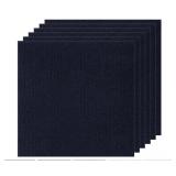 19 PCs  Black Peel and Stick Carpet Squares 24" x