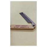Antique Razor...Jersey Bakery  Jerseyville