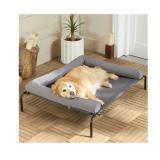 XL Elevated Dog Bed, Grey, 48" L x 35" W x 8"