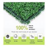 12 Pc - 20" x 20" Artificial Boxwood Hedge Wall