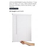NEW Cordless Mini Blind, 1" Vinyl Slats, 24" Wide