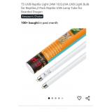 NEW 2 Pack T5 UVB Reptile Light Bulbs, 24W