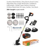 21V Cordless Weed Wacker w/ Adjustable Pole