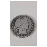 *Estate* 1912  Barber Half Dollar