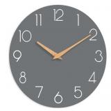 New Wall Clock, 16 Inch Wooden Battery Operated