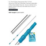 NEW 12 Ft Pool Pole, Telescopic, Aluminum