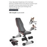 NEW Yoleo Adjustable Weight Bench for Full Body