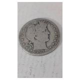 *Estate* 1907-O  Barber Half Dollar
