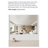 NEW 34" T x  200" W Retractable Baby Gate  w/