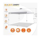 10x10 ft Pop Up Canopy Tent w/ Wheeled Carry Bag,