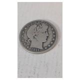 *Estate* 1911 Barber Half Dollar