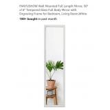 NEW 50" x14" Full Length Mirror w/ Engraved