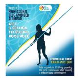 NEW 12 Ft Pool Skimmer Pole, Telescopic -