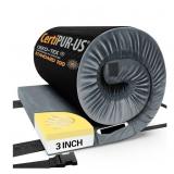 Queen Size 3" Sleeping Mat w/ Non-Slip Bottom,