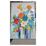 New Art Modern Abstract Hand Painted Colorful