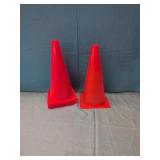 (5) Safety Cones 12 "Tall