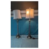 Estate :Pair of Lamps 28.5" tall ( different