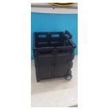 Collapsible Crate w/ 2 Wheels, 80 lb Capacity,