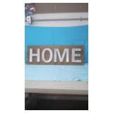 3ft x 1ft  " HOME"  Wood Decorative Sign
