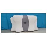 Cooling Cervical Memory Foam Pillow, Grey &