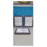NEW 3 Pk 10" x 12.5" Kids Art Frames, Brown,
