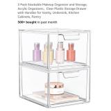 NEW 2 Pk Acrylic Organizers w/ Handles,