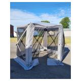6-8 Person - Pop-Up Gazebo w/ Walls & Stakes, 6