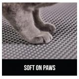 New GORILLA GRIP Honeycomb Cat Litter Box Mat,