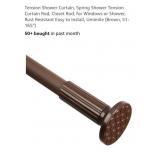 NEW 51"-165" Tension Shower/Curtain/Closet Rod,