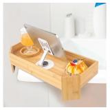 New Bamboo Tub Tray with Phone Slot