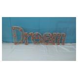 Metal "Dream" Decorative Piece with Decorative