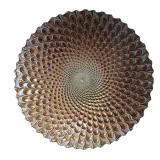 Estate  Vintage 19.5" Glass Peacock Feathers