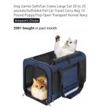 Soft Sided Pet Carrier, Navy Blue*appears