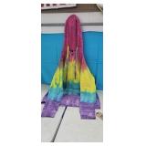 NWT Size XL Tye Dye Rainbow Stripe Hoodie