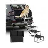 5 Step Foldable Pet Stairs w/ Non-Slip Surface,
