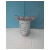 Metal Decorative Piece 8" tall x 6.5" round