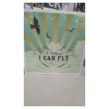 Lyricology I Can Fly Box Decorative Sign" is a