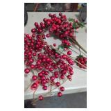 New Winter Red Berries Stems For Decorations