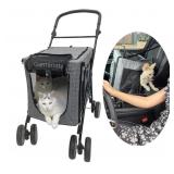 New 3 in1 Double Pet Stroller Detachable Carrier
