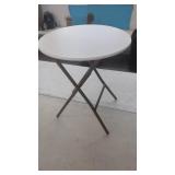 Heavy Duty Round Metal Folding Table 23.5" Round