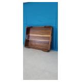 12" x 16" x 2" Wood Serving Tray w/ Built-in