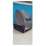 Texsens Pet Bubble Backpack, Black & Grey*used,