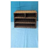 Wicker Desk Organizer 12" wide x 8" tall X 8"